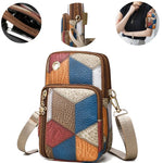 Men's and women's single-shoulder crossbody bags, mini handbags, color-blocked, versatile.