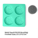 Ramadan Silicone Mold Muslim Arabic Script Moon Fondant Cake Decorating Tools Biscuit Dessert Sugar Craft Chocolate Baking Mould
