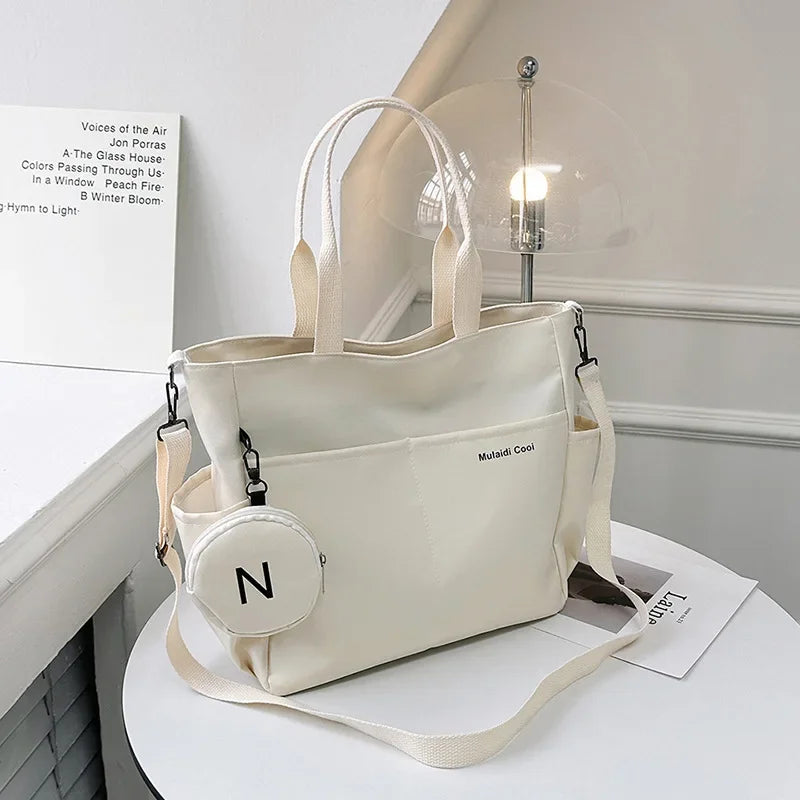 Women Shoulder Crossbody Bag Japanese Canvas Tote Messenger Bag for Student.