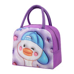 Kids Lunch Bag for School Portable Thermal Bag Children Cartoon Insulated Lunch Bag.