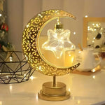 Ramadan LED Star Moon Round Ball Light Decorative Lamp