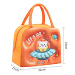 Kids Lunch Bag For School Portable Thermal Bag Children Cartoon Insulated Lunch Bag.