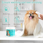 Pet Ear Wipes, Ear Cleaner Finger Wipes for Cats and Dogs, Soft & Easy Otic Cleaning Pads, Pet Supplies