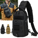 Men's Camping Chest Bag Tactical Sports Shoulder Outdoor Fanny Pack.