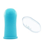 Dog & Cat Super Soft  pet Finger Toothbrush Teeth Cleaning Breath Care Nontoxic Silicone Tooth Brush