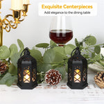 Retro Mini Lantern Black Tea Light Decorative For Ramadan