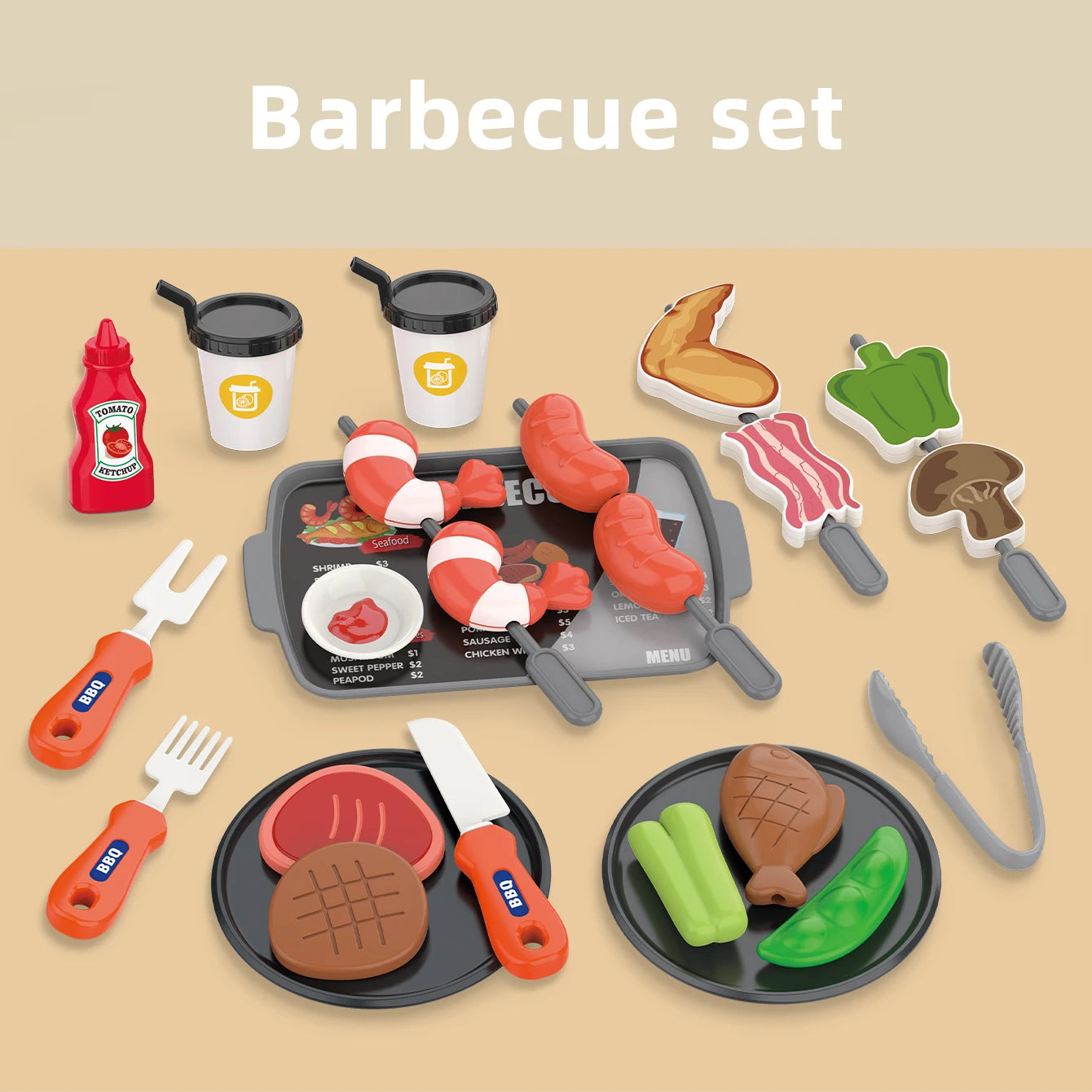 Children's kitchen food, toy sets