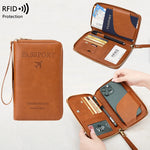 RFID Blocking Passport Holder, Travel Wallet