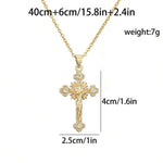 Religion Jesus Cross Pendant Necklace For Women & Men