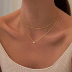 Diamond Necklaces for Women K Gold/Sterling Silver Choker Necklace Simple Gold Plated Jewelry for Women Gifts