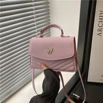 Lucky butterfly bag women's new fashion solid color simple texture trend.