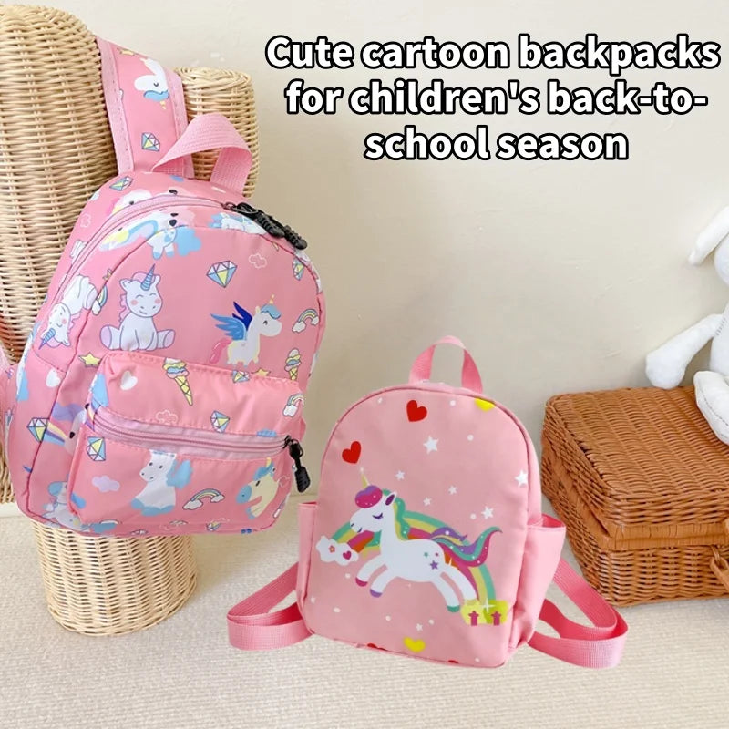 New Children's Bags for the Back-To-School Season: Cute Cartoon Printed Kindergarten Schoolbags.