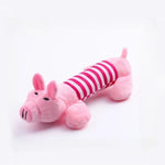 Pet Toys with Striped Plush Dog That Can Be Bitten Until They Soft They Grind Their Teeth and Play with Cats Pet Supplies