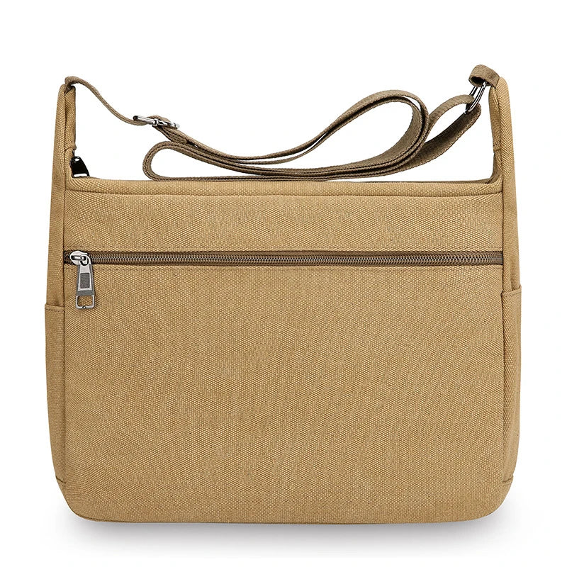 Men Canvas Shoulder Bags Casual Tote Travel Men's Crossbody Bag.
