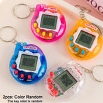 168 Pet Game Machines, Virtual Feeding Animals, Feeding Elves Classics Video Game Machines and Cute Backpack Keys, Creative Holi