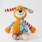 Pet Plush Toy Cat Dog Puzzle Toy Cute Animals Bite Resistant Interactive Squeaky Pet Dog Teeth Cleaning Chew Toy