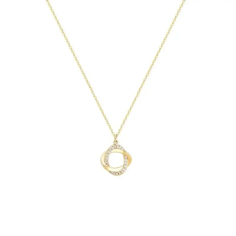 Fashion Cross Rotating 925 Sterling Silver Pendant Chain 14k Gold Plated Necklace Gold Necklace for Women.