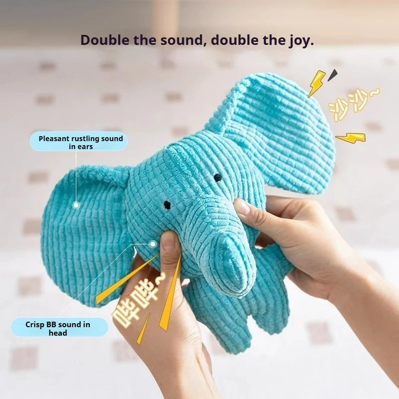 Interactive training toys for dogs cute animal plush sounding toys stress-relief and bite-resistant pet toys for cats