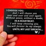 Christmas Gifts for Men Valentines Day Card Valentine Gifts for Husband - Choose You Groom's Gifts Romantic Gifts for Him
