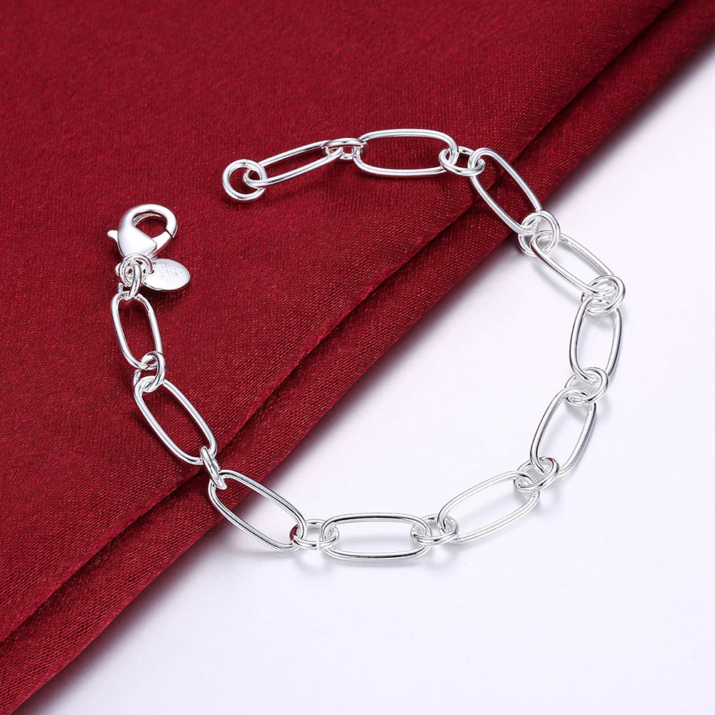 Bracelet For Women Chain 925 Sterling Silver Wedding Gift Fashion Luxury Jewelry Christmas Gifts