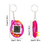 168 Pet Game Machines, Virtual Feeding Animals, Feeding Elves Classics Video Game Machines and Cute Backpack Keys, Creative Holi