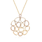 Circle Round Necklaces for Women Long Chain Pendant Party Birthday Gift Daily Wear