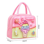 Kids Lunch Bag For School Portable Thermal Bag Children Cartoon Insulated Lunch Bag.
