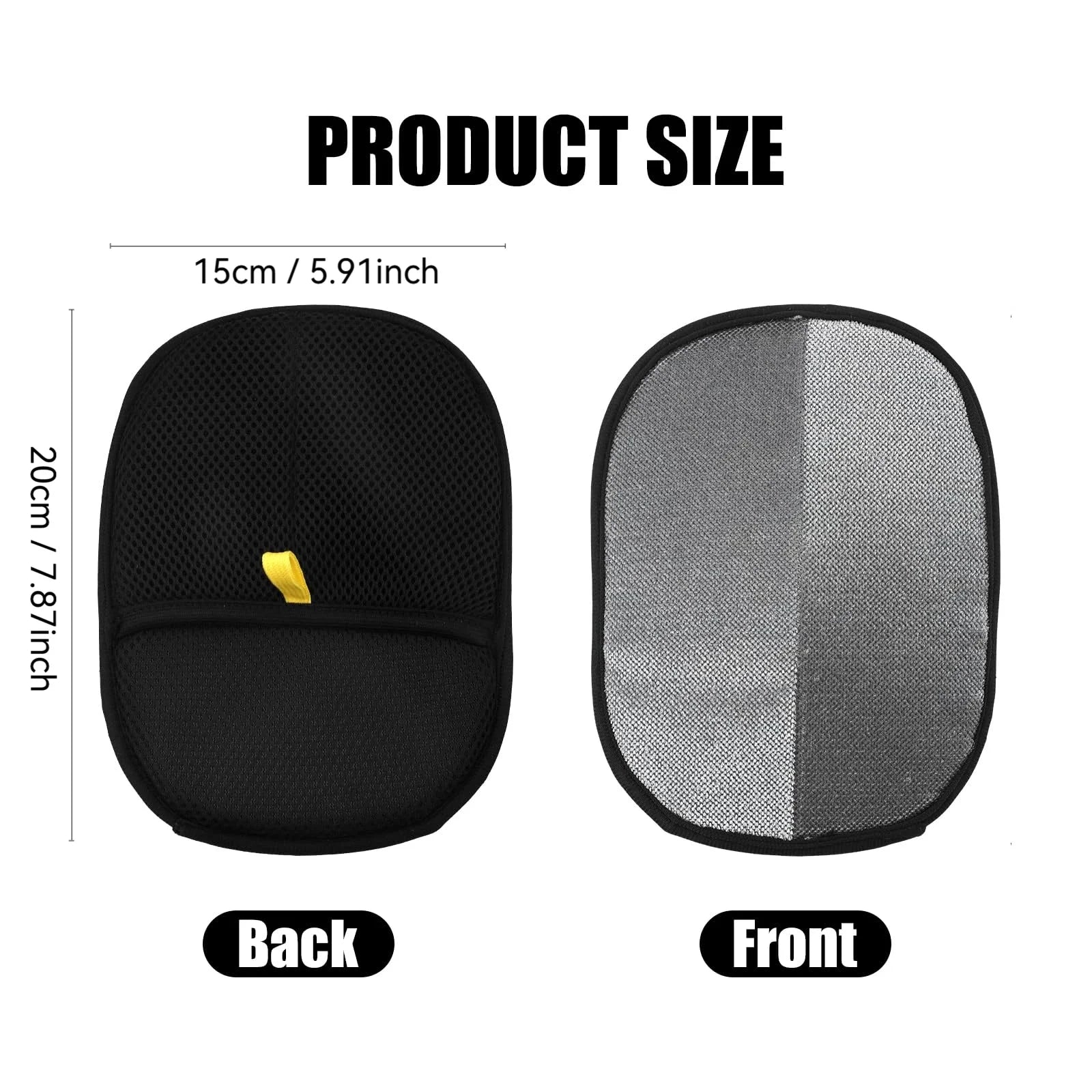 Pet Hair Removal Tool Reusable Static Gloves, Double-Sided Grooming Gloves for Pets, Removes Pet Fur Hair for Carpets