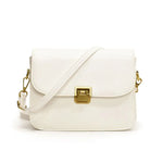 Fashion PU Leather Women Crossbody Bags Black White Khaki Brown Waterproof Korean Shoulder Bag.