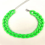 Women's Neck Chain Fashion Colorful Acrylic Thick Necklace For Women Men Bohemian Plastic Choker Collar Jewelry Gifts