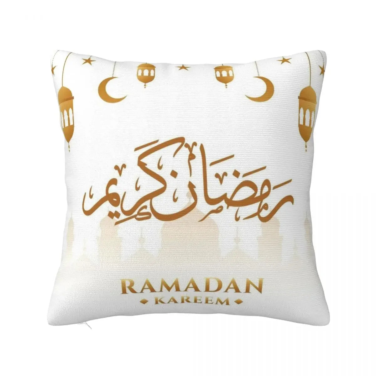 Eid Mubarak Ramadan Kareem Pillowcase Printing Polyester Cushion Cover Decorations Pillow Case Cover Living Room 40*40cm