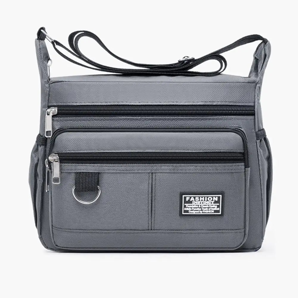 Mens Crossbody, Single Shoulder, Big Capacity Multi-Pockets Storage Bag.