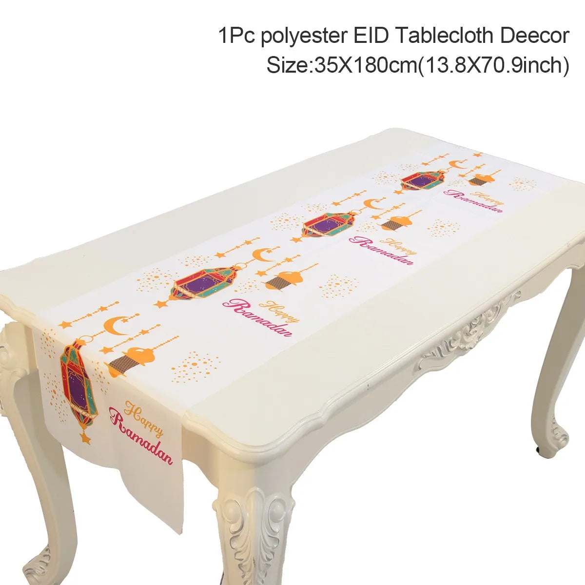 Ramadan Decor Table Runner EID Mubarak Decoration For Home Tablecloth Ramadan Kareem Islamic Muslim Party Eid Al Adha Gifts