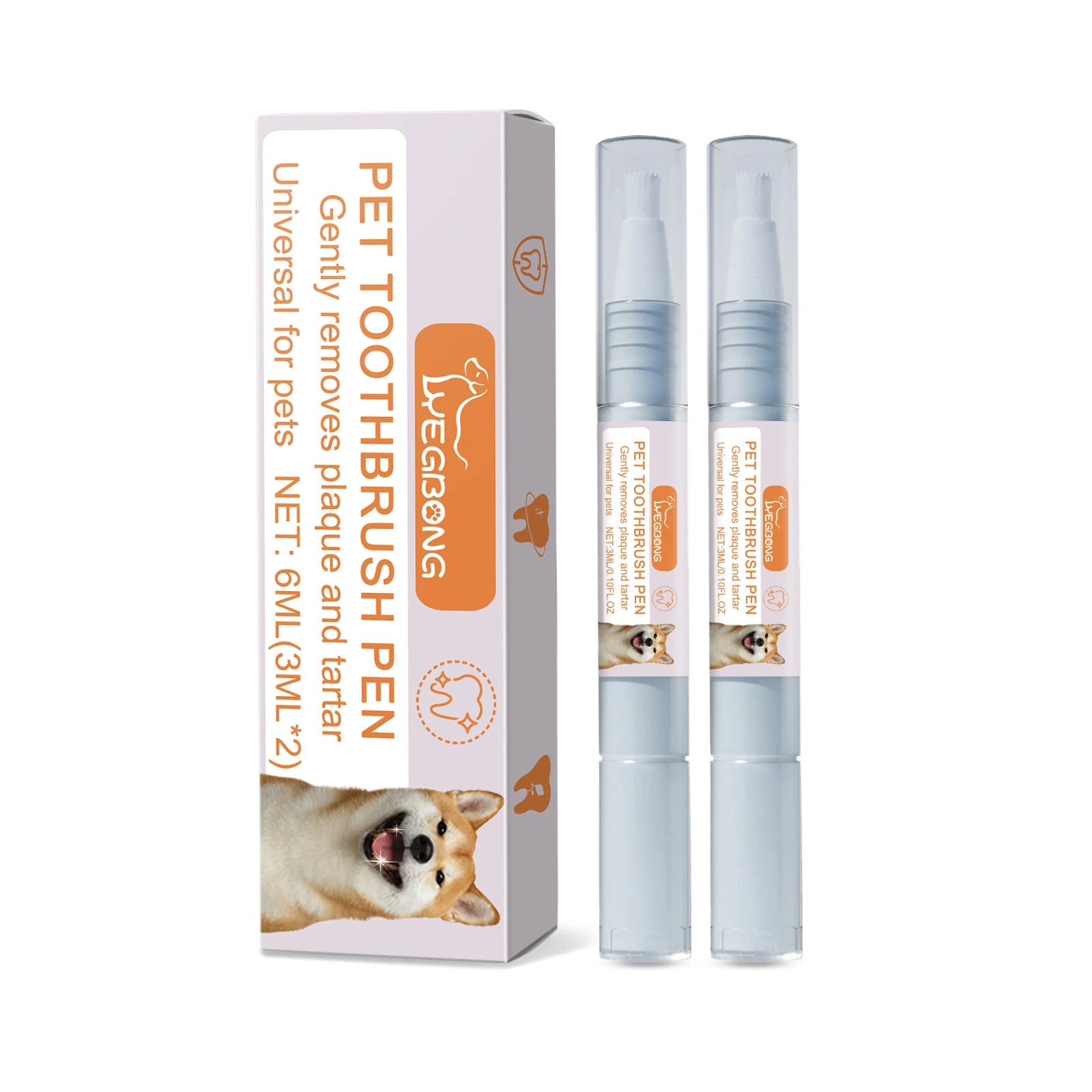 Pet Toothbrush a Pen Teeth Cleaning Pen for Dogs & Cats to Remove Tartar, Calculus, Bad Breath and Oral Odor