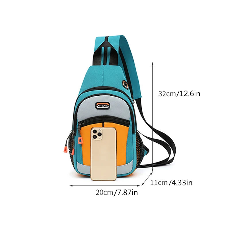 Chest Bag For Men and Women With Two Shoulder Backpack.