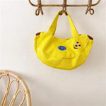 Hand Bag Cute Funny Banana Large Capacity Canvas Small Tote Bags Mother Kids Portable Shopping Purses Gift