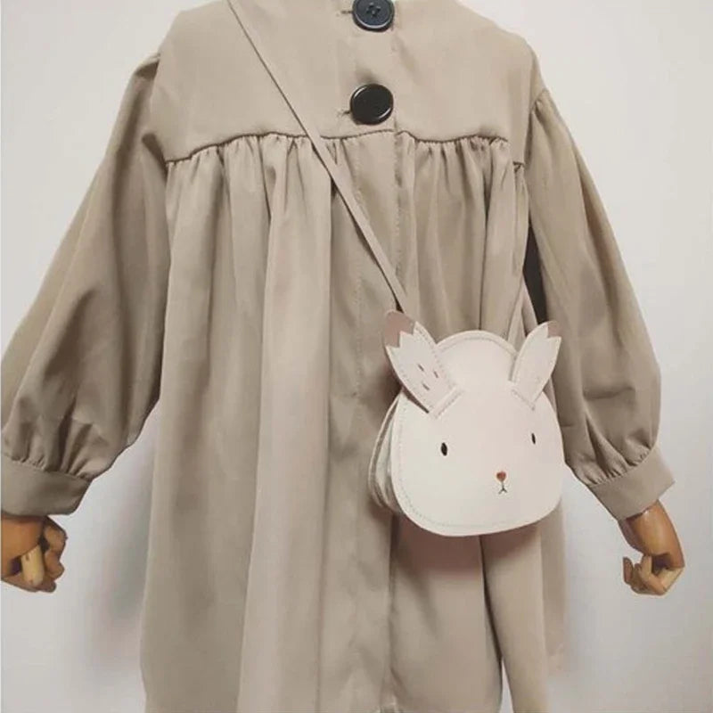 Cute Korean Cartoon PU Kids Crossbody Bags for Toddler Girls.