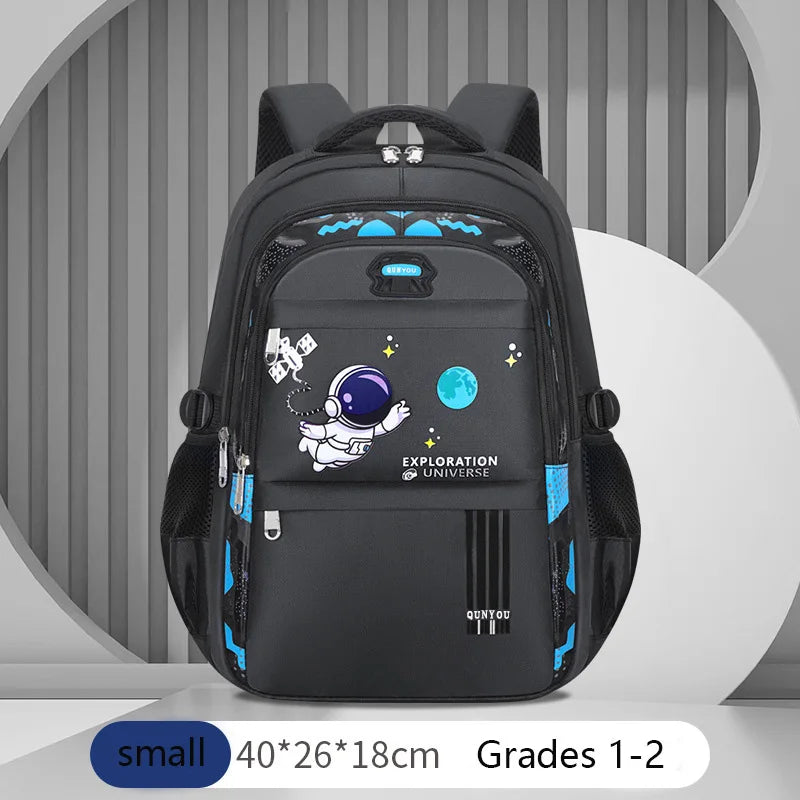 Kids Backpack Children School Bags for Boys Astronaut School Waterproof Primary Book Bag.