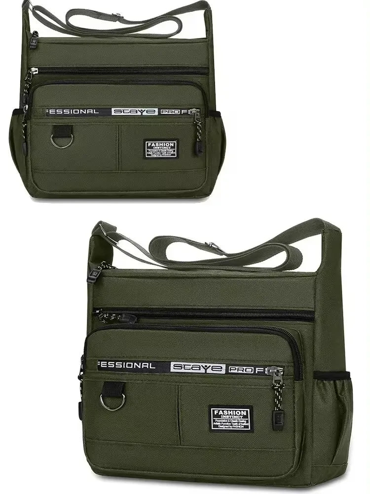 Men Single Shoulder Fashion Collect Storage bag.