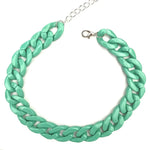 Women's Neck Chain Fashion Colorful Acrylic Thick Necklace For Women Men Bohemian Plastic Choker Collar Jewelry Gifts