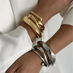 Bracelet for Women Design Sense Fashion Trend Metal Smooth Water Drop Jewelry Sterling Silver 925