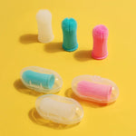 Dog & Cat Super Soft  pet Finger Toothbrush Teeth Cleaning Breath Care Nontoxic Silicone Tooth Brush