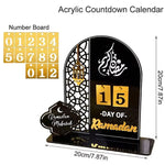Acrylic Ramadan Countdown Calendar with Base