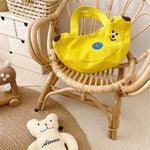 Hand Bag Cute Funny Banana Large Capacity Canvas Small Tote Bags Mother Kids Portable Shopping Purses Gift