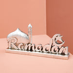 Resin-made antique gold and silver ramadan decorative item, suitable for gift-giving during Ramadan and Eid al-Adha