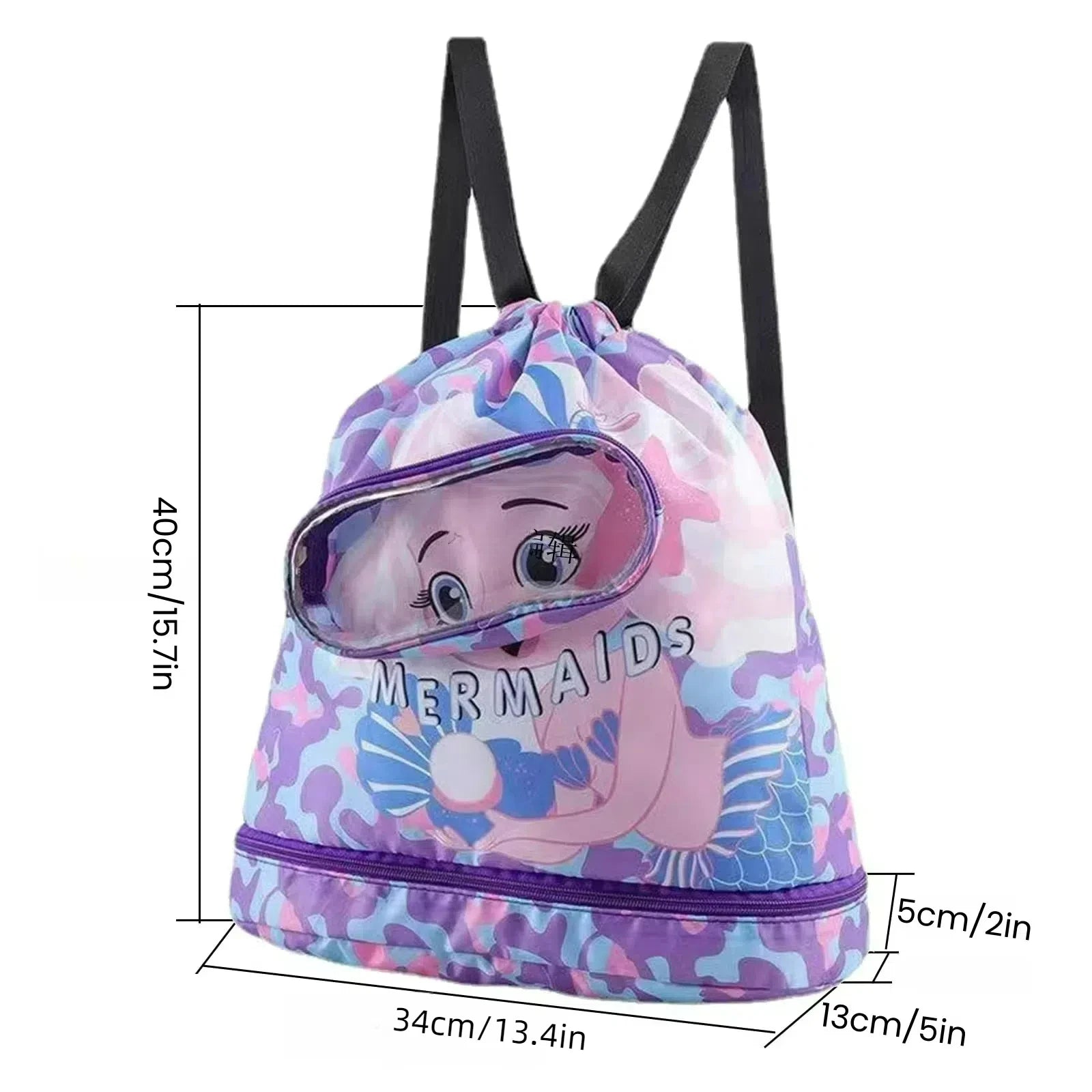 Children's Swimming Bag Kids Waterproof Storage Shoulder Packs Hand Luggage Backpack.