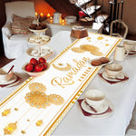 Ramadan Decor Table Runner EID Mubarak Decoration For Home Tablecloth Ramadan Kareem Islamic Muslim Party Eid Al Adha Gifts