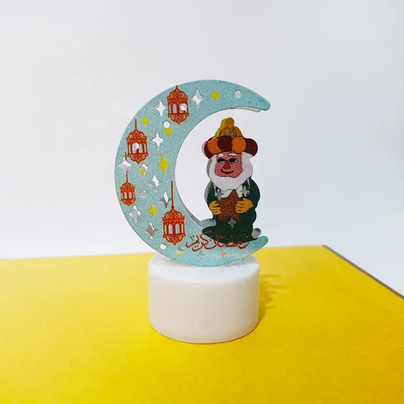 Eid Mubarak Candle Light Ramadan Decoration for Home Ornaments Eid Al-Fitr Kareem Festival Islamic Muslim Party Decor