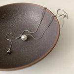 Women Long Necklace With Single Pearl Tassel Adjustable New Fashion Sweater Chain