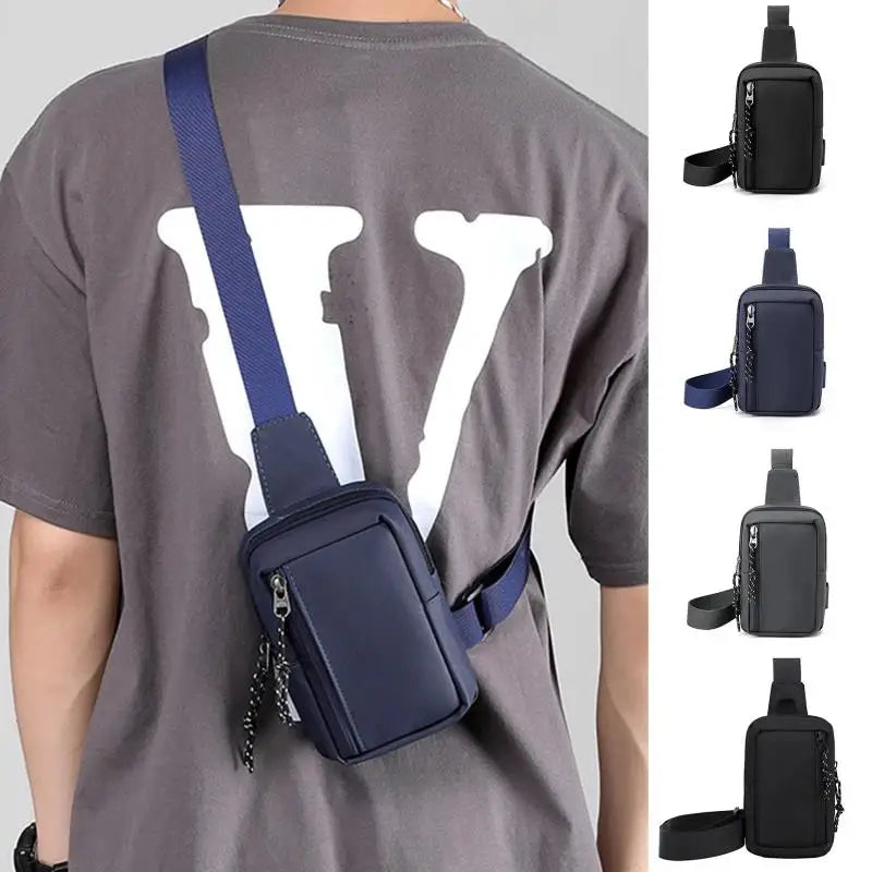 New Handbags Design Men's Chest Bag Casual Travel Waist Men Bag.